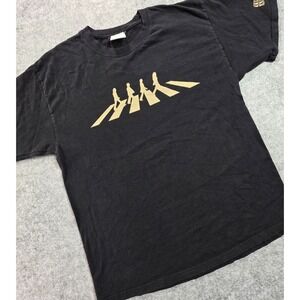 The Beatles 'Abbey Road Silhouette' T-Shirt - OFFICIAL Large Black Green L 2005